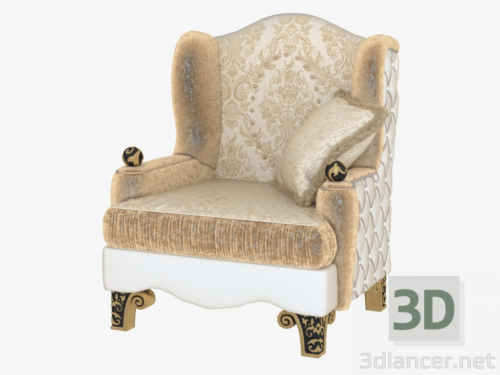 3d model Silla en estilo clásico 591 - vista previa