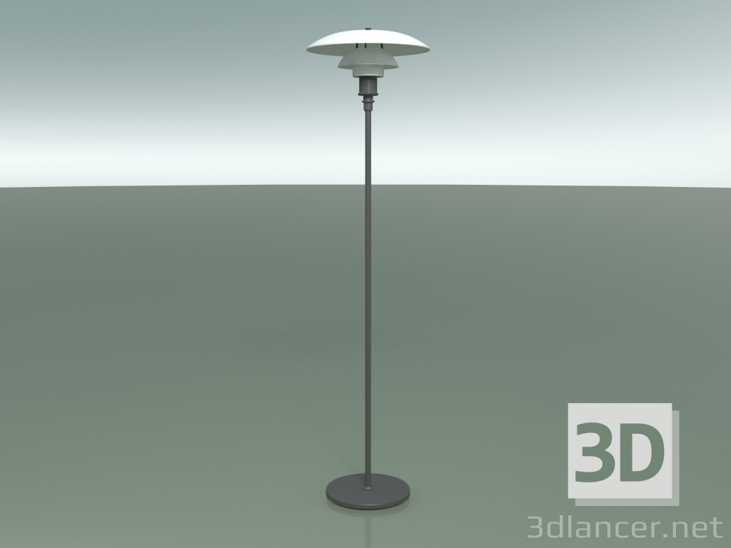 3d model Lámpara de pie PH 3½-2½ FLOOR GLASS (70W E27, CHR) - vista previa