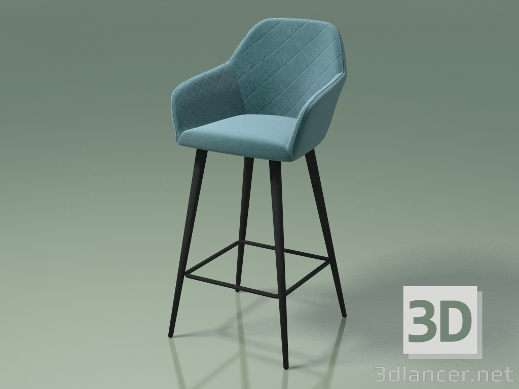 3d model Silla de bar Antiba (112915, verde celeste) - vista previa