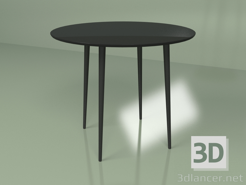 3d model Mesa de cocina Sputnik 90 cm (negro) - vista previa