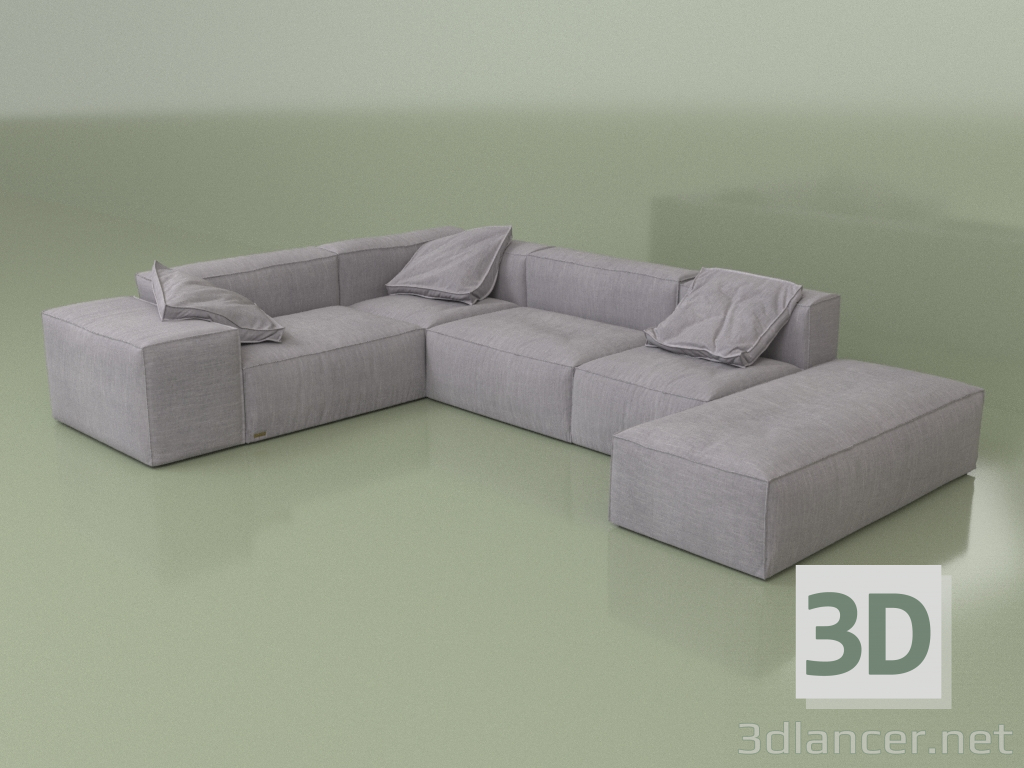 3d model Sofá Belfast (Conjunto 06) - vista previa