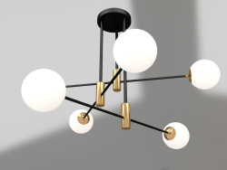 Chandelier Kairi black, bronze (07605-6.20)