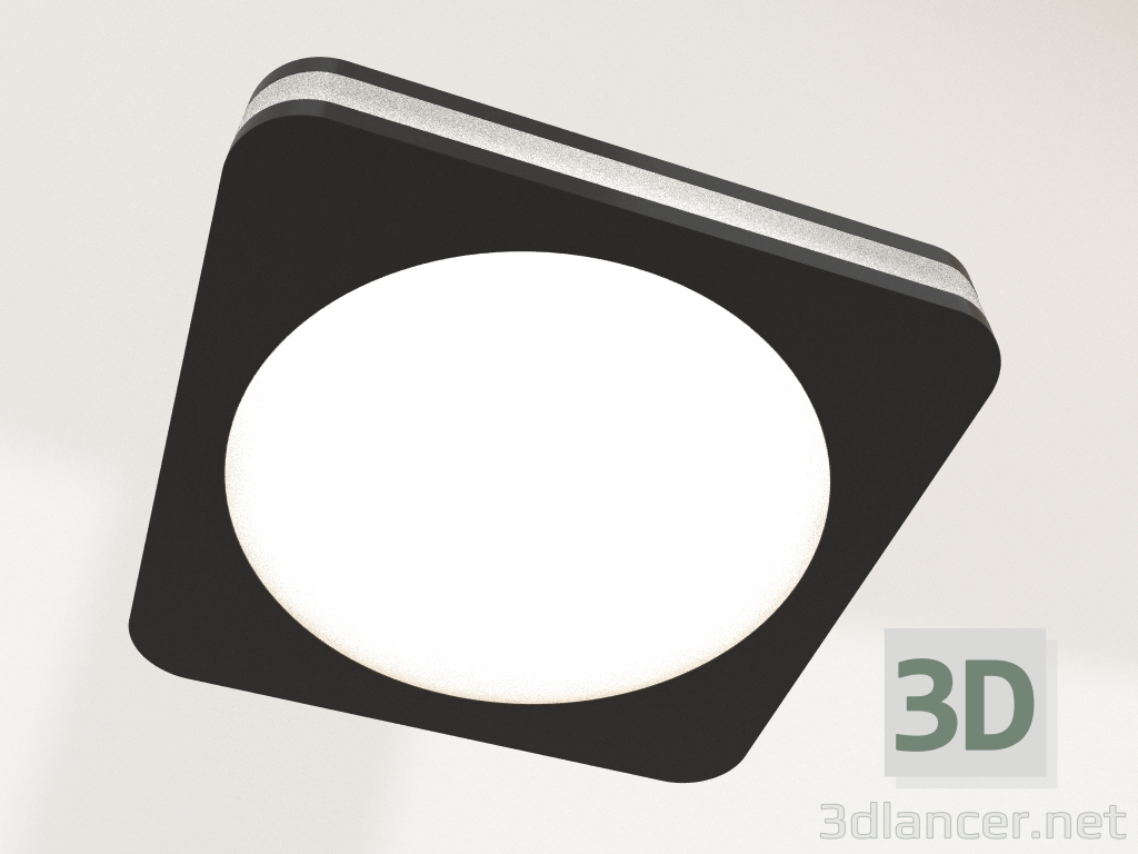 3D modeli LED panel LTD-96x96SOL-BK-10W - önizleme