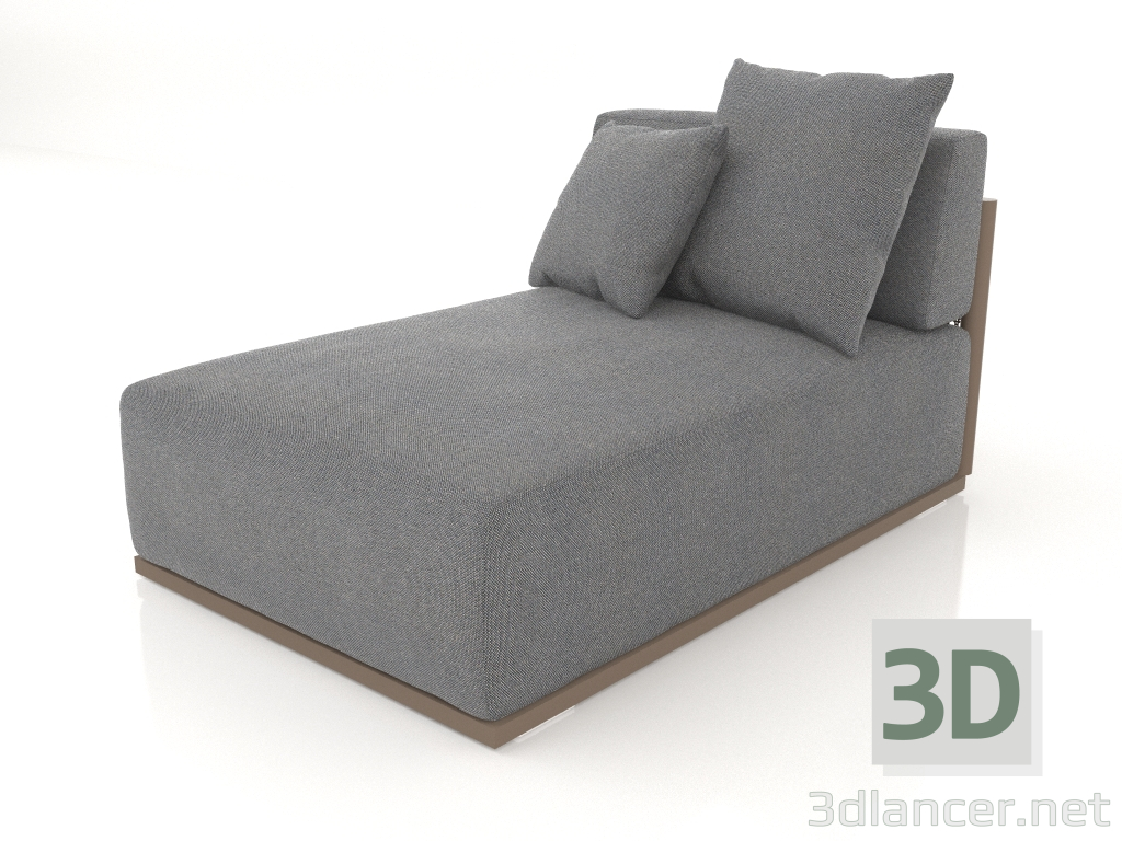 3d model Section 5 sofa module (Bronze) - preview