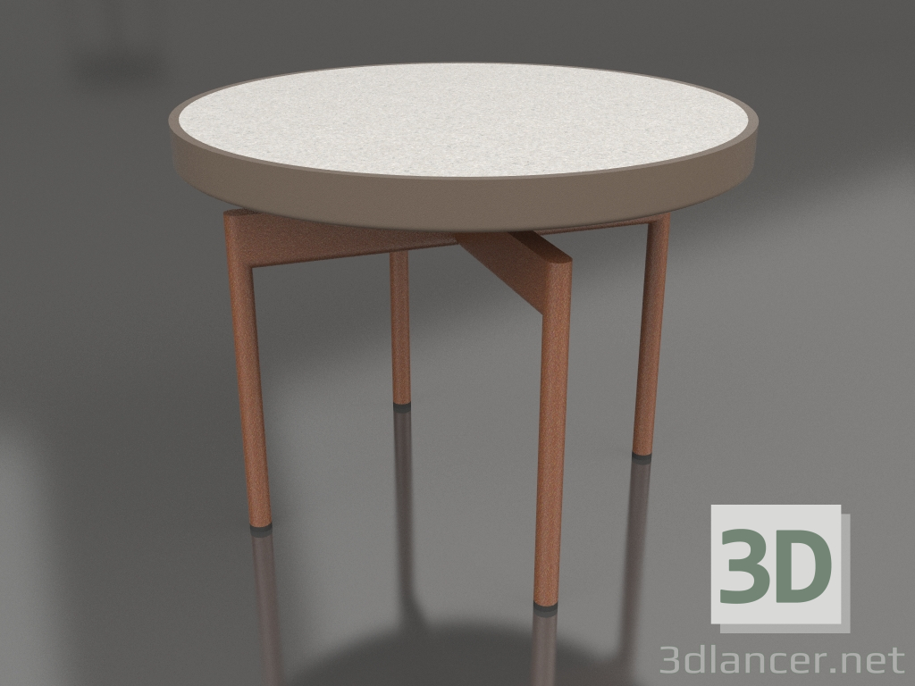 modèle 3D Table basse ronde Ø60 (Bronze, DEKTON Sirocco) - preview