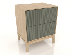 Comodino FARGO 2 cassetti con frontali fresati (ulivo, rovere schiarito, opzione 3)