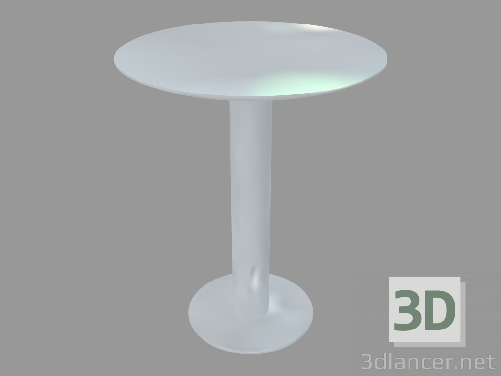 modello 3D Tavolo da pranzo (laccato bianco D60) - anteprima