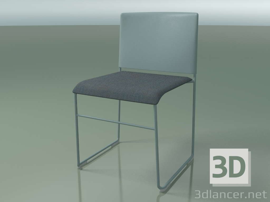 3d model Stackable chair 6601 (seat upholstery, polypropylene Petrol, V57) - preview