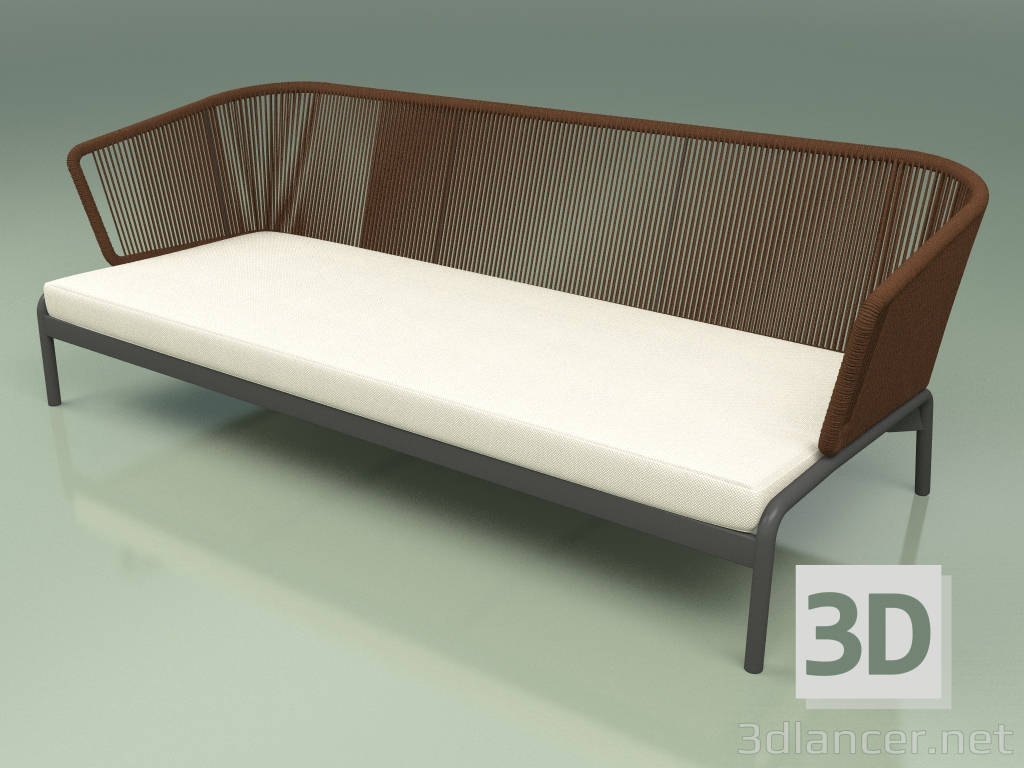 3d model Sofá 003 (Cordón 7mm Marrón) - vista previa