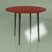 modèle 3D Table de cuisine Spoutnik 90 cm (bordeaux) - preview