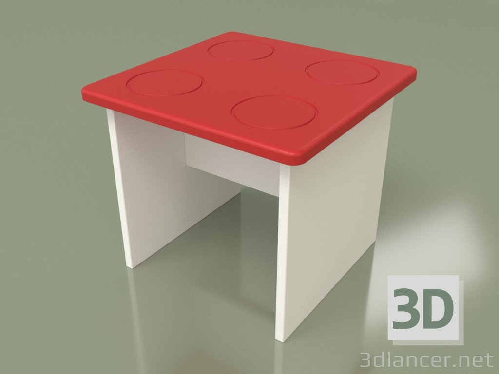 3D Modell Kinderhocker (Chili) - Vorschau