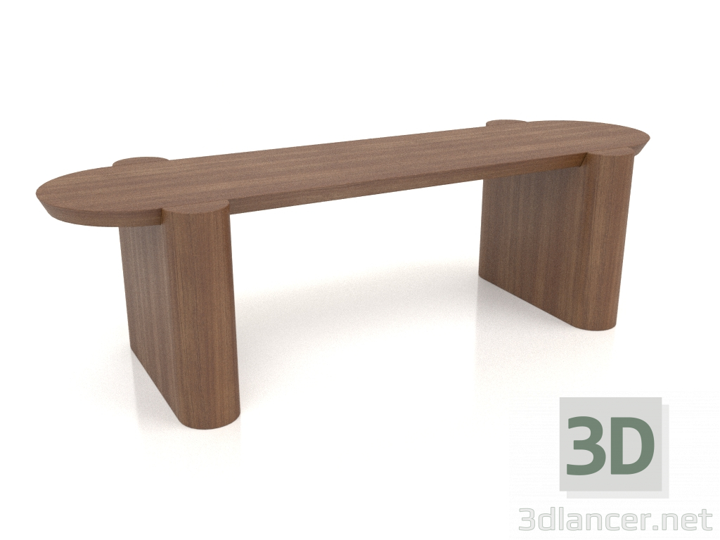 3D Modell Bank BK 03 (1200x400x350, Holz braun hell) - Vorschau