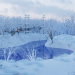 3d model scene winter - preview