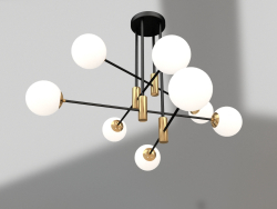 Chandelier Kairi black, bronze (07605-8.20)