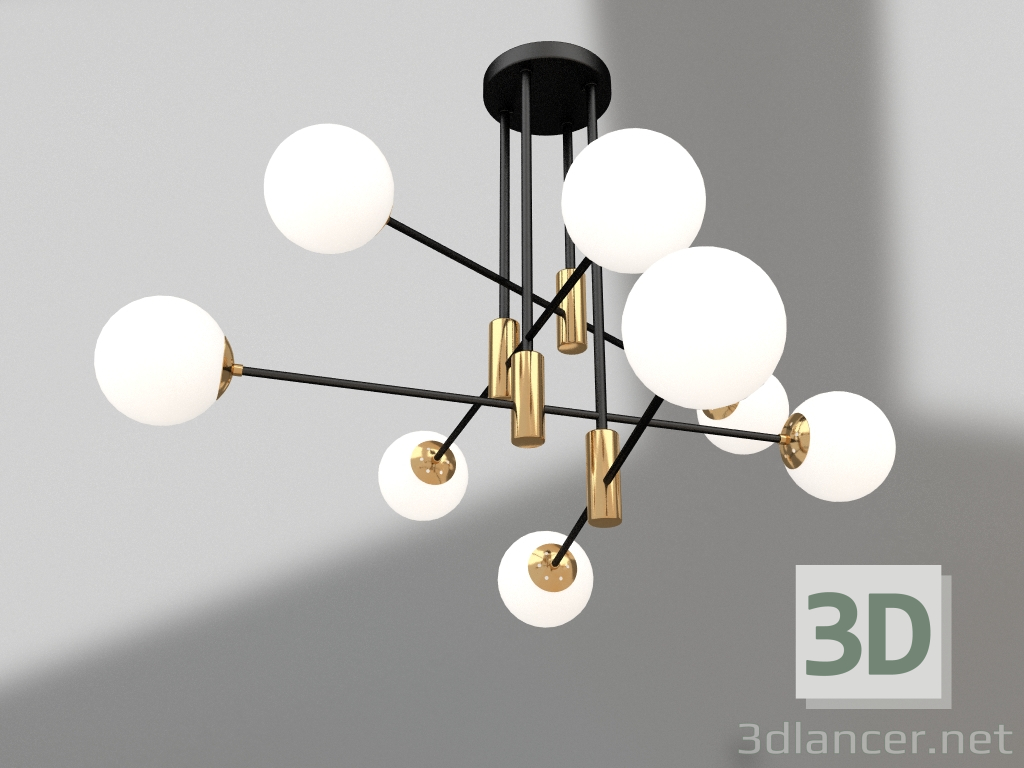 3d model Chandelier Kairi black, bronze (07605-8.20) - preview