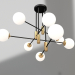 3d model Chandelier Kairi black, bronze (07605-8.20) - preview