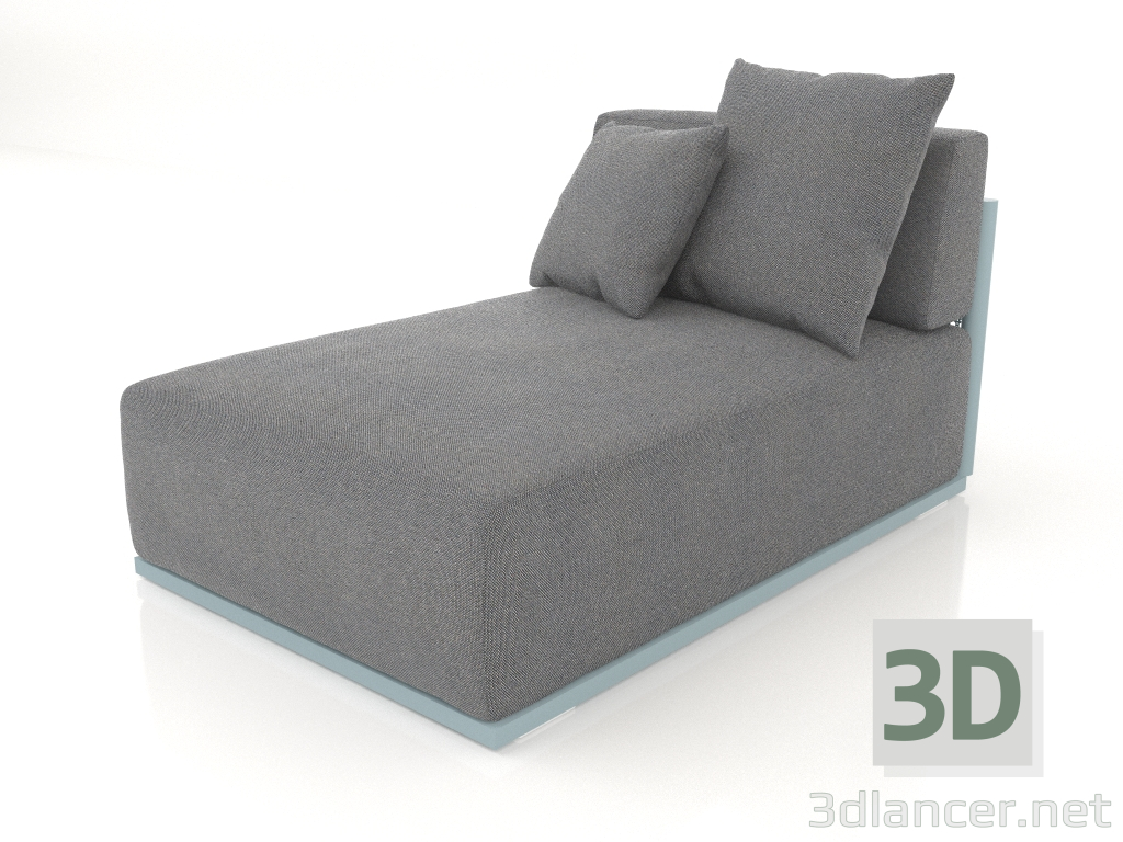 3d модель Диванный модуль секция 5 (Blue grey) – превью