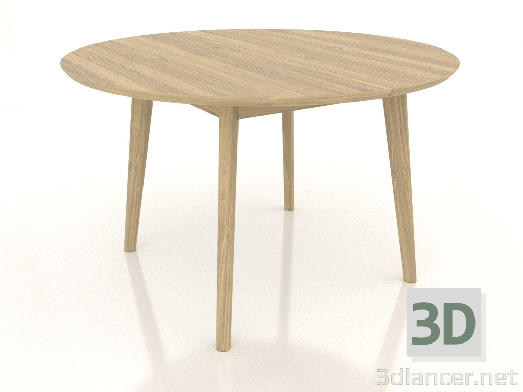 3d model Mesa de comedor REDONDA Ø 1200 mm (roble aclarado) - vista previa