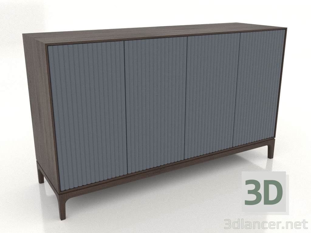 modello 3D Mobile TV FARGO con frontali fresati 1600x500x950 mm (ardesia, rovere scuro, opzione 4) - anteprima