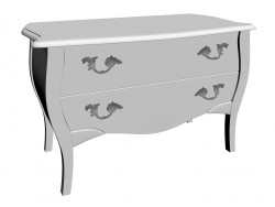 Commode Romantic Shiny White