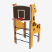 modello 3D Impianto sportivo per bambini Basket rack Giraffe (7817) - anteprima