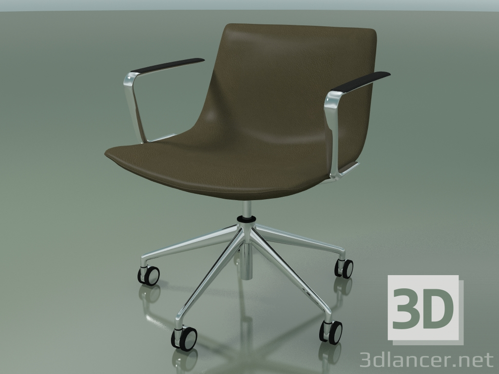 3d model Silla de conferencia 2122CI (5 ruedas, con reposabrazos) - vista previa