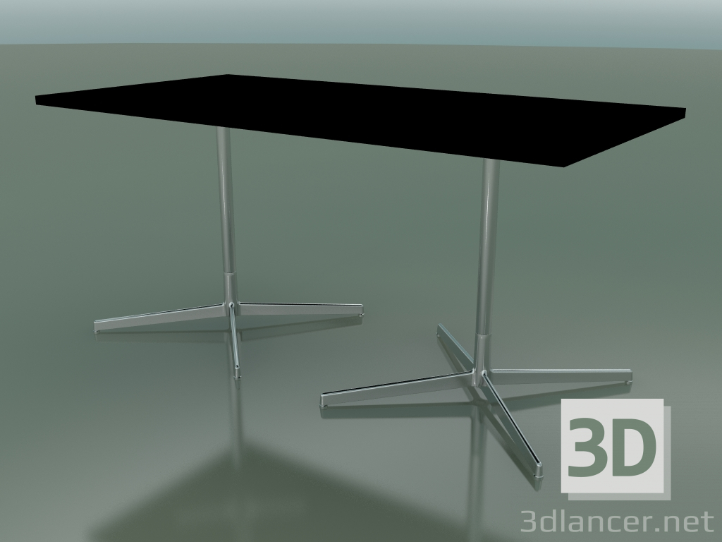 Modelo 3d Mesa retangular com base dupla 5527, 5507 (H 74 - 79x179 cm, Preto, LU1) - preview