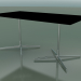 3d model Rectangular table with a double base 5527, 5507 (H 74 - 79x179 cm, Black, LU1) - preview