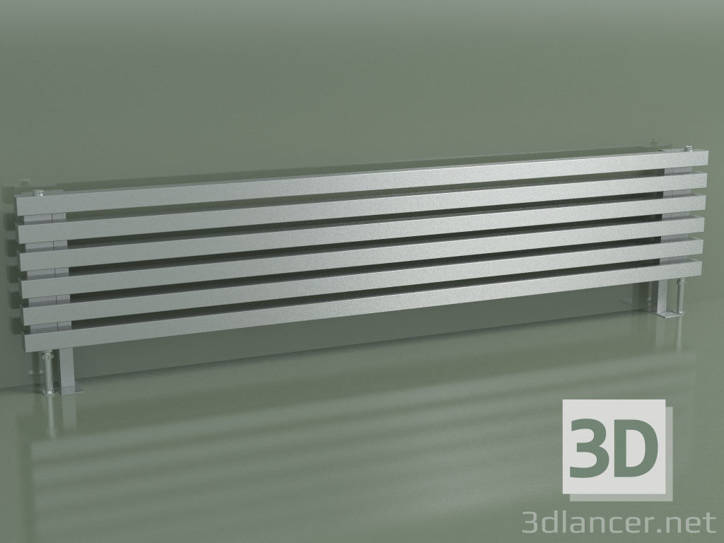 3d model Radiador horizontal RETTA (6 secciones 1800 mm 40x40, technolac) - vista previa