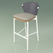 modèle 3D Tabouret de bar 050 (Gris, Métal Lait, Teck) - preview