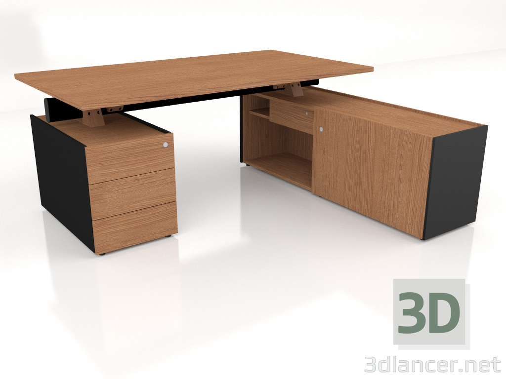 3d model Mesa de trabajo Viga Executive V09P (1800x1801) - vista previa