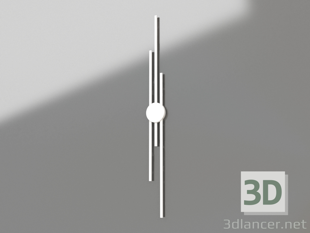 3d model Aplique de pared Lauryn blanco (08428-1203.01) - vista previa