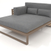 3D Modell XL-Modulsofa, Abschnitt 2 links, hohe Rückenlehne, Kunstholz (Bronze) - Vorschau