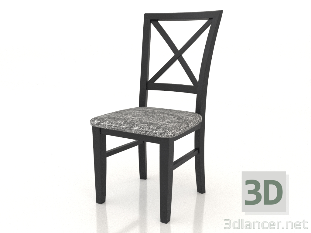 3D modeli Malta Sandalyesi (Dark Wenge) - önizleme