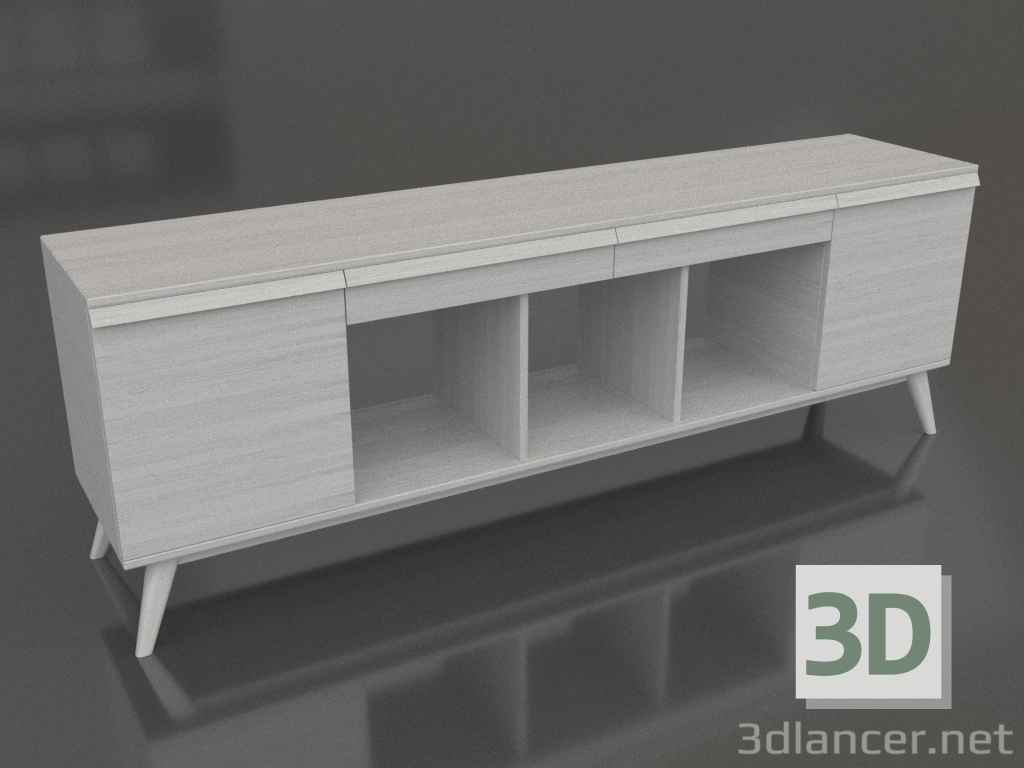 modello 3D Supporto universale per giradischi in vinile GRANDE 2000 mm (bianco RAL 9010) - anteprima