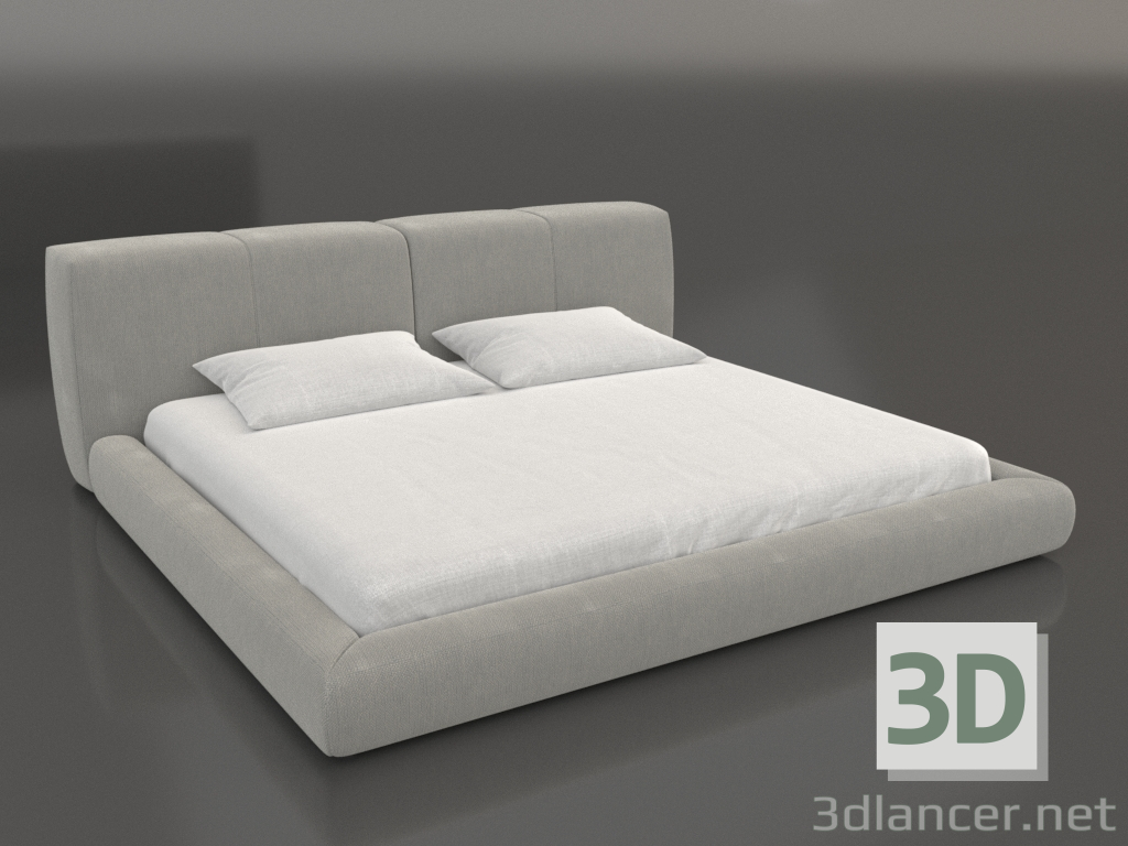 Modelo 3d Cama de casal macia e preguiçosa - preview