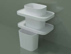 Lavabo sospeso con cestone Totem (02FO44304)