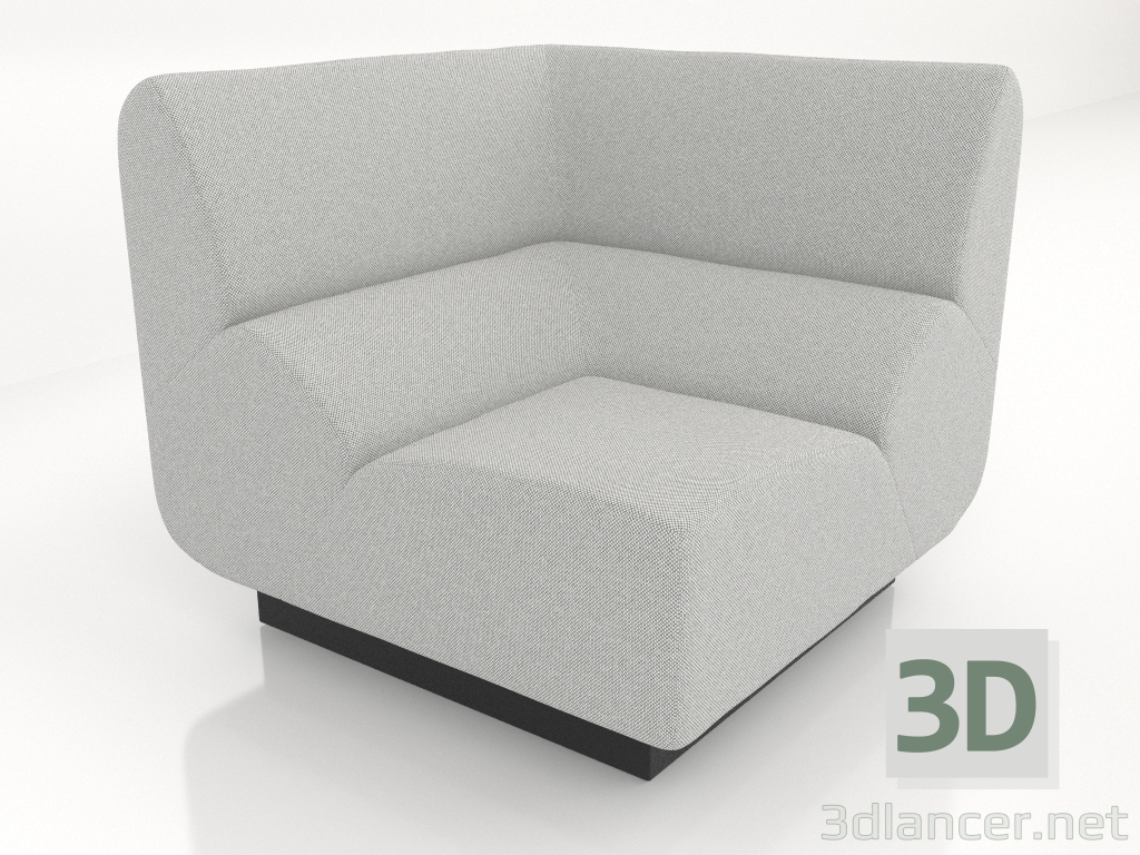 3d model Módulo de sofá (esquina interior, 12 cm) - vista previa