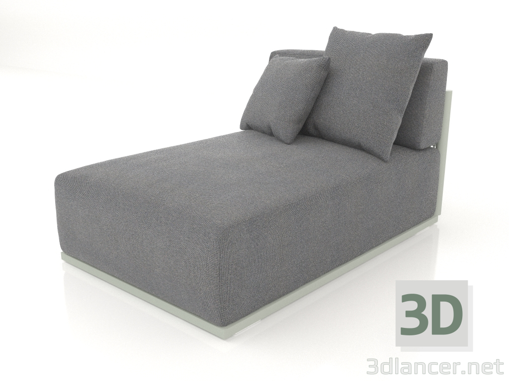 3d модель Диванный модуль секция 5 (Cement grey) – превью