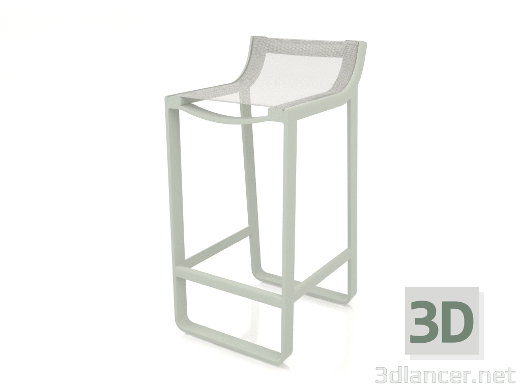 3d model Semi-bar stool (Cement gray) - preview