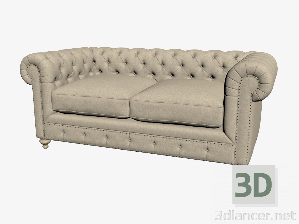 3d model Sofá cama doble 77 '' CLUB SOFA (luz) - vista previa