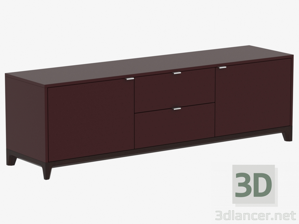 3D Modell Bordstein unter TV No. 2 CASE (IDC0151021228) - Vorschau