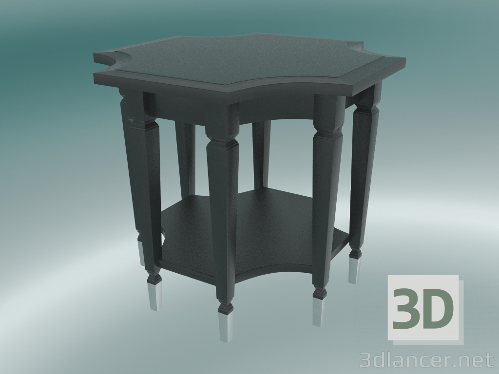 3D Modell Couchtisch Dresden (Schwarz-Braun) - Vorschau