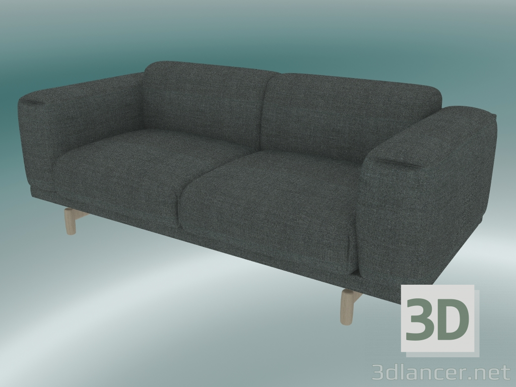 3d model Sofá doble Descanso (Remix 163) - vista previa