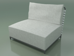 Chaise modulaire InOut sans accoudoirs (806, aluminium laqué gris)