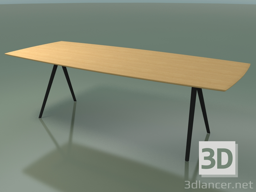 3d модель Стол со столешницей в форме мыла 5421 (H 74 - 100x240 cm, ножки 150 °, veneered L22 natural oak, V44 – превью