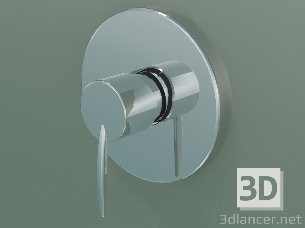 3d model Single lever shower mixer for concealed installation (10615000) - preview