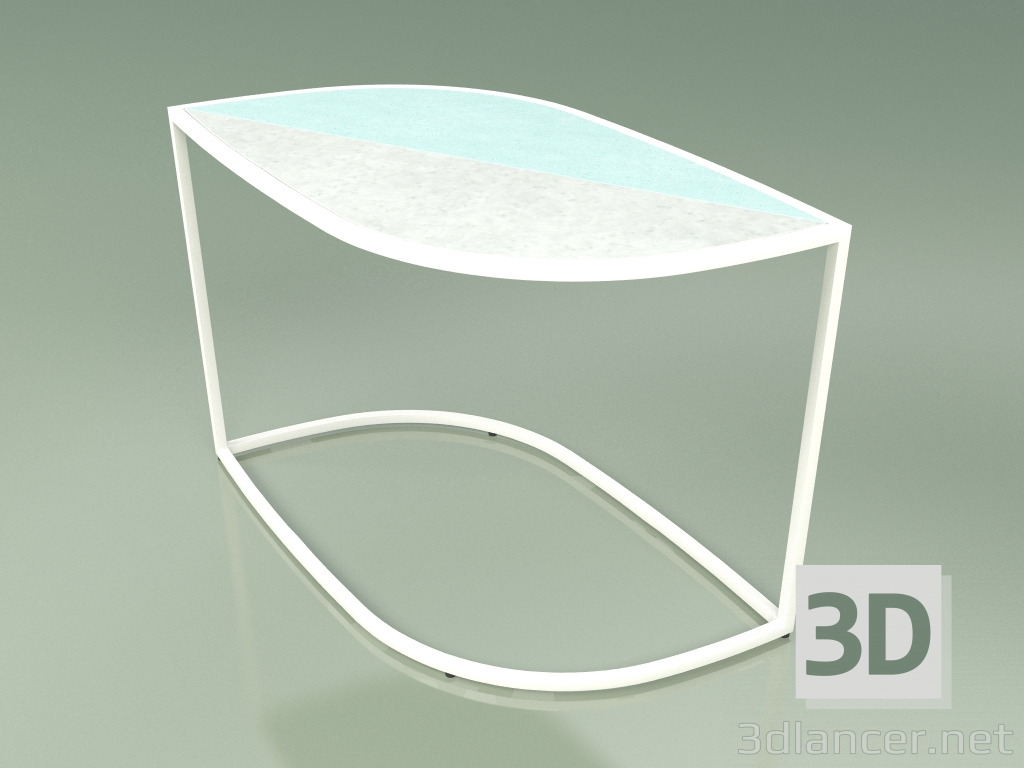 3d model Mesa auxiliar 001 (Agua helada de Gres glaseado, Leche metálica) - vista previa