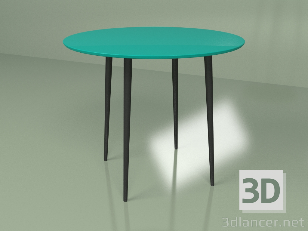 3d model Mesa de cocina Sputnik 90 cm (turquesa) - vista previa