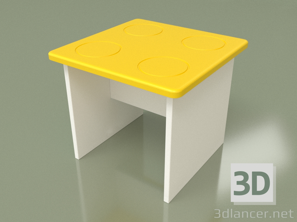 3d модель Табурет детский (Yellow) – превью